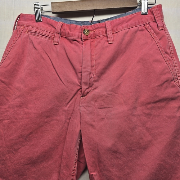 Polo by Ralph Lauren Rose Red Flat-Front Chino Shorts - Picture 4 of 10